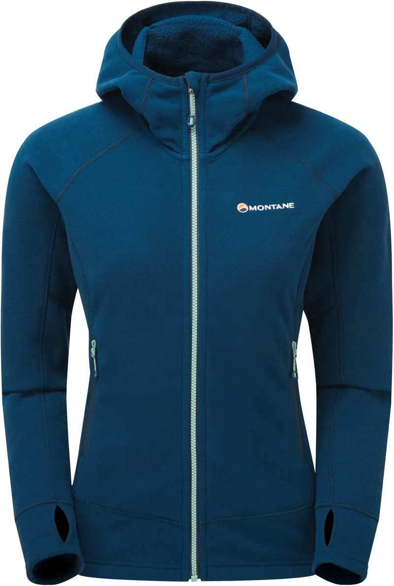 Montane Womens Lyra Fleece Hoodie - Narwhal Blue